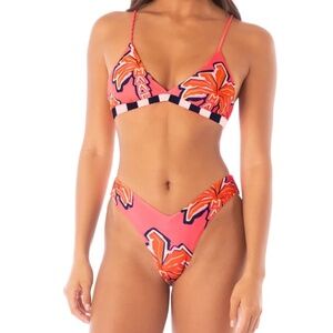 Maaji Racing Palms Bikini Medium NWT